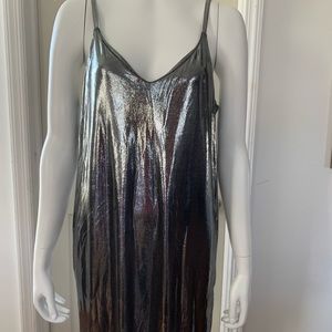 H&M glittery slip in black